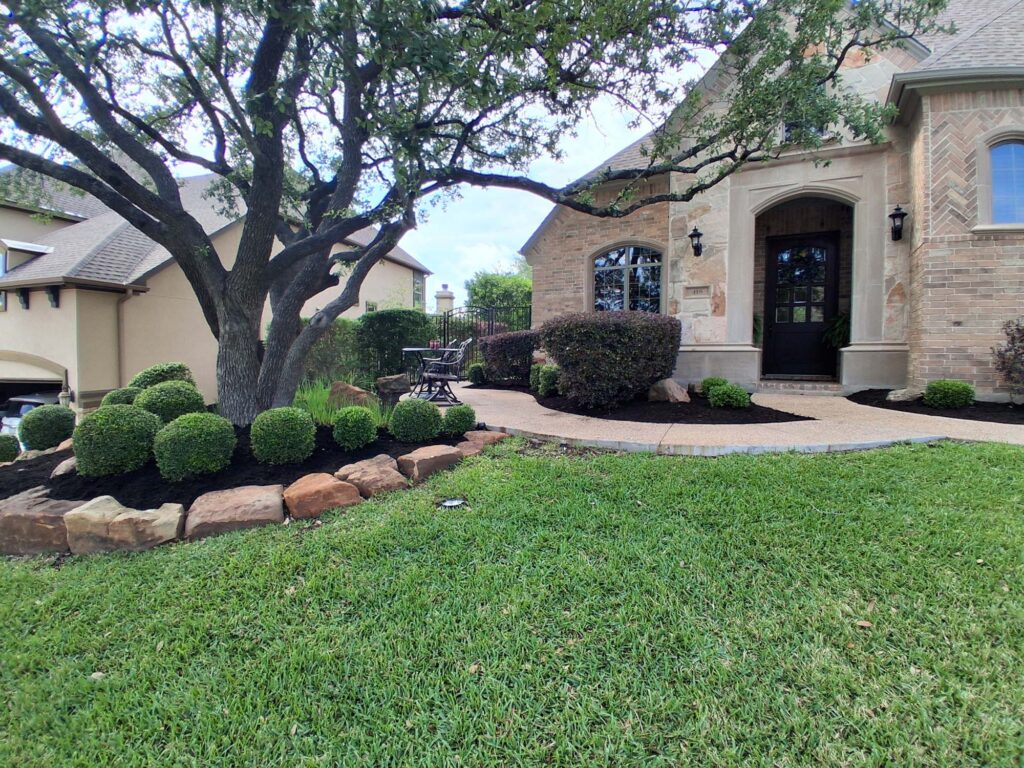 Grass Works providing HOA lawn care for a planned community in Leander, TX