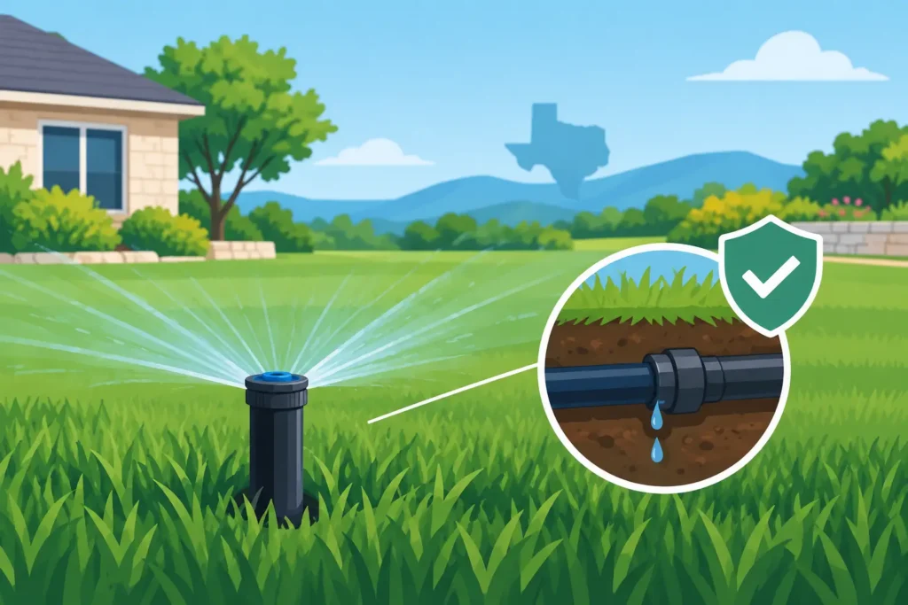 How to Prevent Sprinkler Leaks in Central Texas