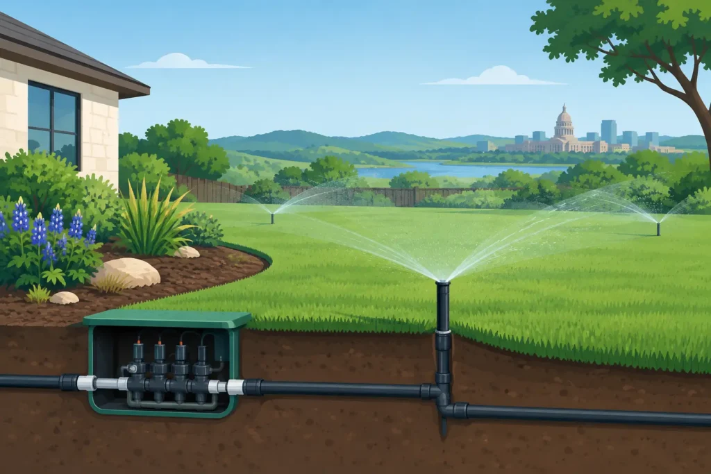 Irrigation System Installation for Central Texas