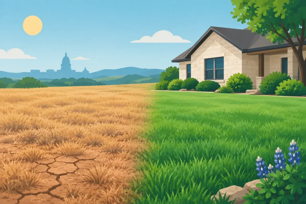 Drought Lawn Recovery for Central Texas Yards