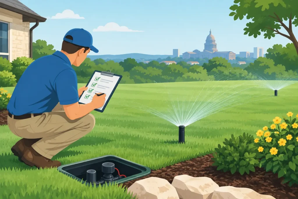 Irrigation Inspection Checklist for Central Texas